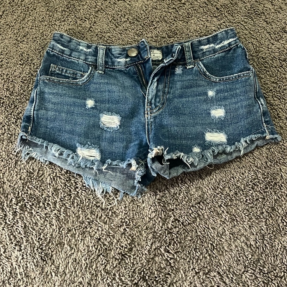 Denim free people shorts
